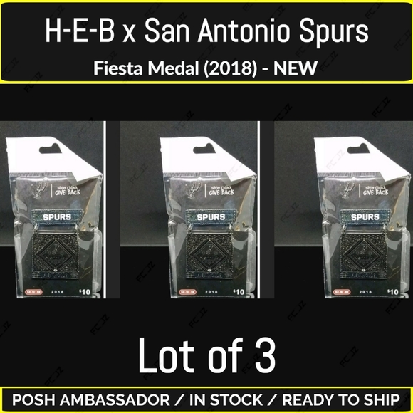 HEB x San Antonio Spurs - Fiesta Medal (2018) - NEW - Picture 1 of 6